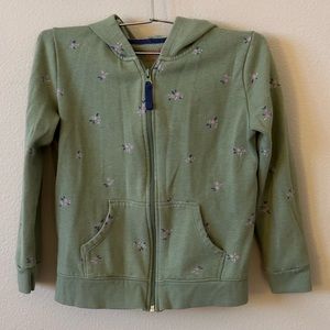 Cat & Jack Green Flower Hoodie